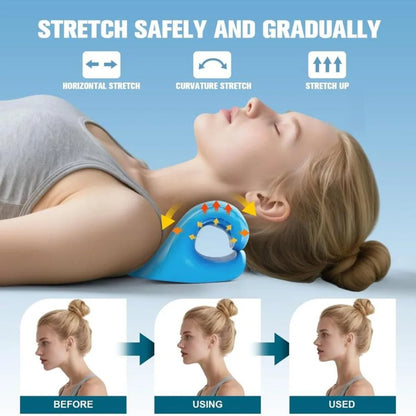 Woman relaxing with the CerviEase Neck Cloud under her neck